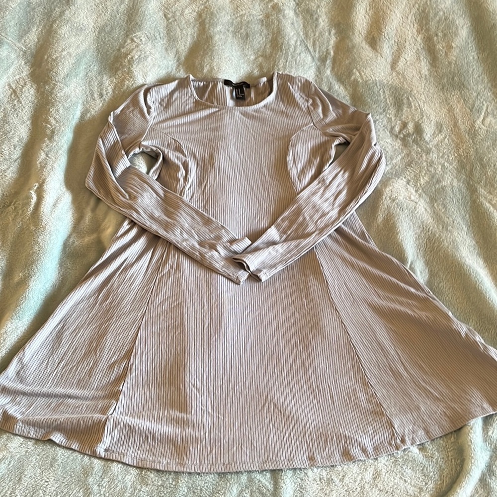 Forever 21 Blue Long Sleeve Dress